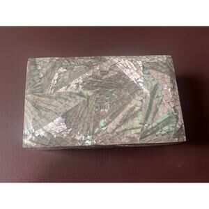 U.S. Navy VC-5 Squadron Commemorative Mother of Pearl Mosaic Box 1987-1989 OWC